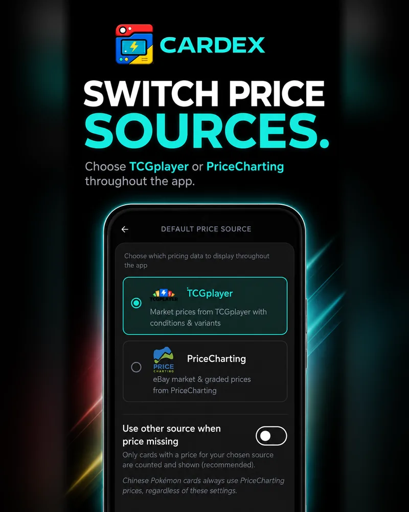 Choosing a default price source